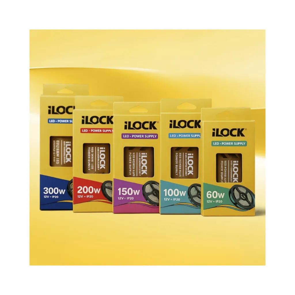 iLock Premium LED Power Supply 12V, With 5 Layers Of Protection