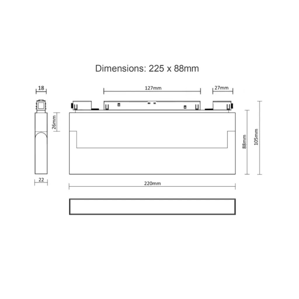 iDo Magnetic Series Led Flood Light Flex 12w 1320lm