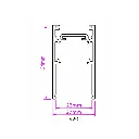 iDo Magnetic Suspended Track Rail l Aluminum 3000*27*54mm