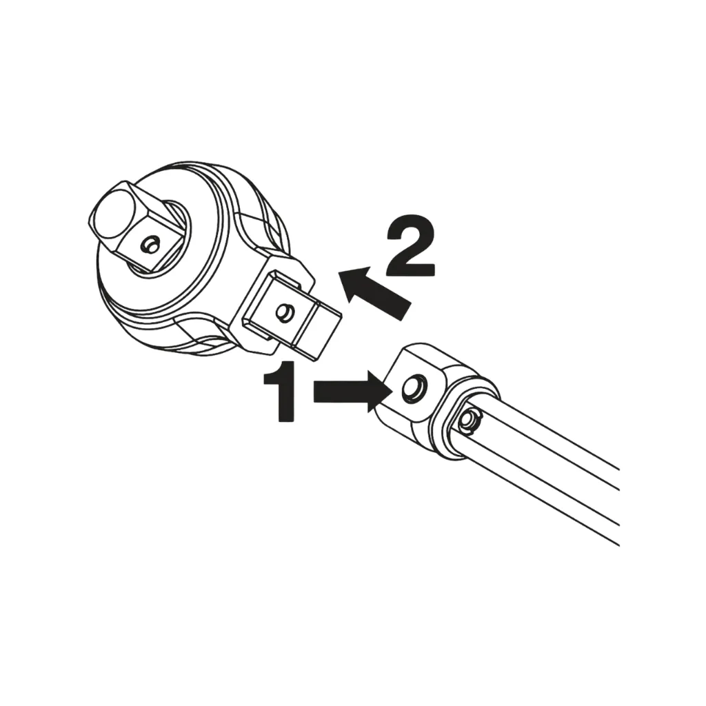 Hazet Insert Reversible Ratchet Length: 61mm, 9*12mm Insert Square, Solid, 3/8 Inch Square, solid