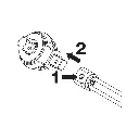 Hazet Insert Reversible Ratchet Length: 61mm, 9*12mm Insert Square, Solid, 3/8 Inch Square, solid