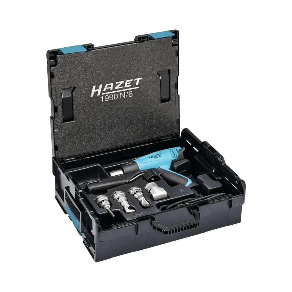 Hazet Heat Gun Set 6-Pieces 2300w Digital Temperature Control 1990N/6.webp