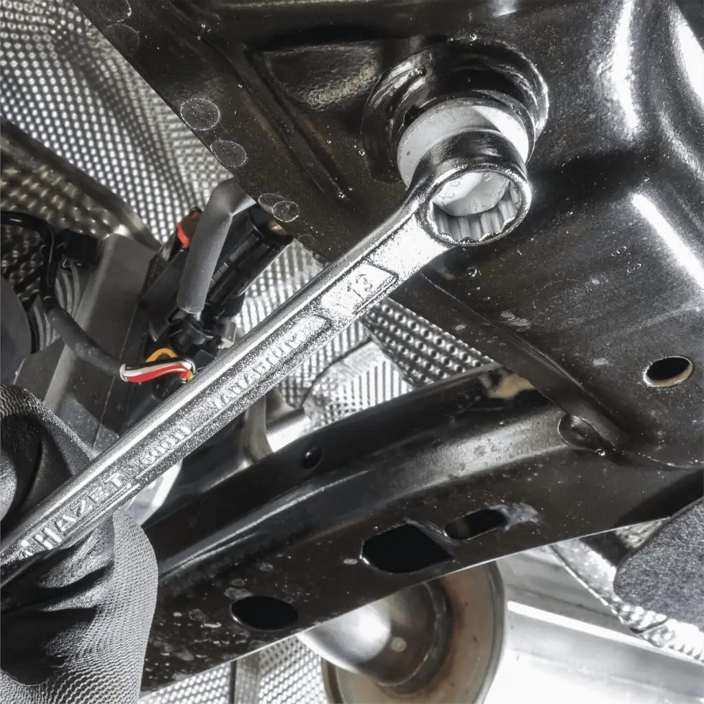 Hazet Combination Wrench Size 30 mm ∙ Outside 12-Point Traction Profile