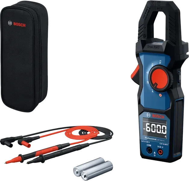 Bosch GMC 600-15 Professional Clamp Meter AC/DC 600v IP54.webp