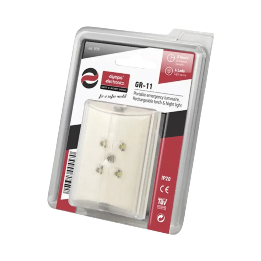 Olympia Electronics Portable Rechargeable Maintained, 3.6V/120mAh /5 LEDs Home Light Luminarie.webp