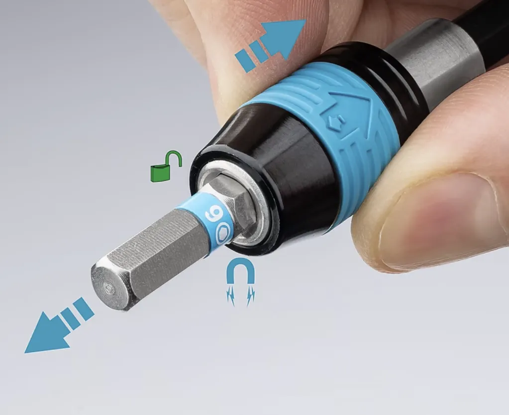 Hazet 1⁄4″ Torque Screwdriver With Sliding T-Handle, 1-6 Nm, ±6% Length: 198 mm, 6005CT-60.webp