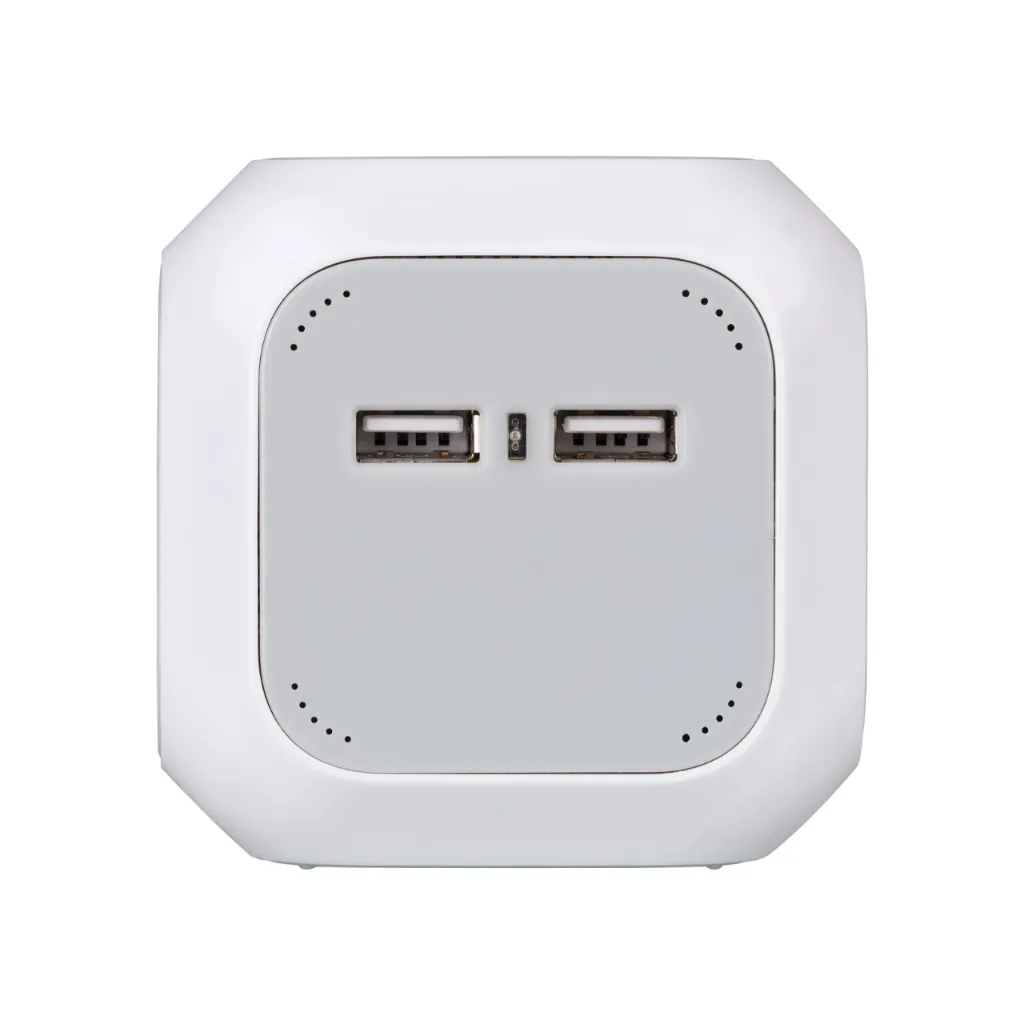 brennenstuhl ALEA-Power USB-Charger Socket Cube 4-fold (2x USB Type A, With 1.4m Cable and Increased Protection Against Accidental Contact.webp