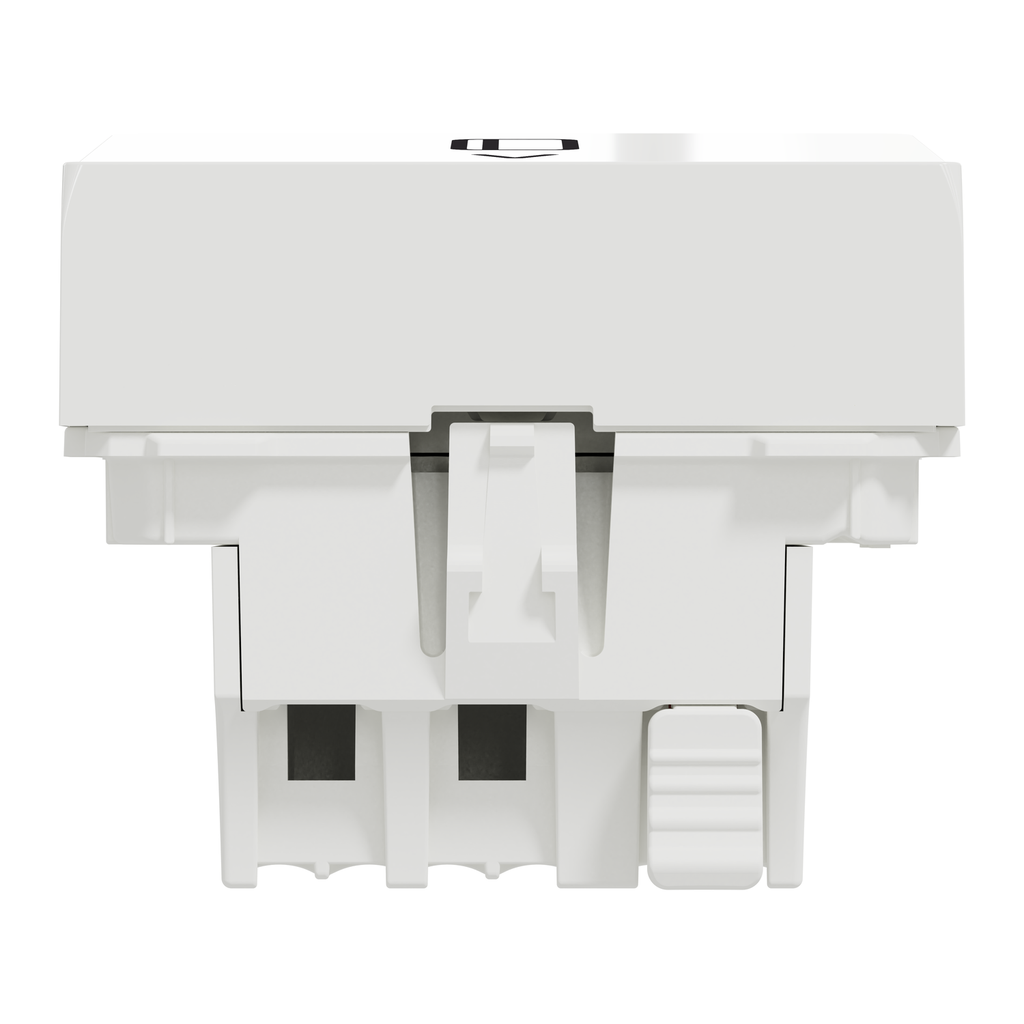 Schneider Electric Card Switch,1-pole 2-Way, 10A, 2 Modules, Screwless Terminals, Untreated, IP4X, White, New Unica