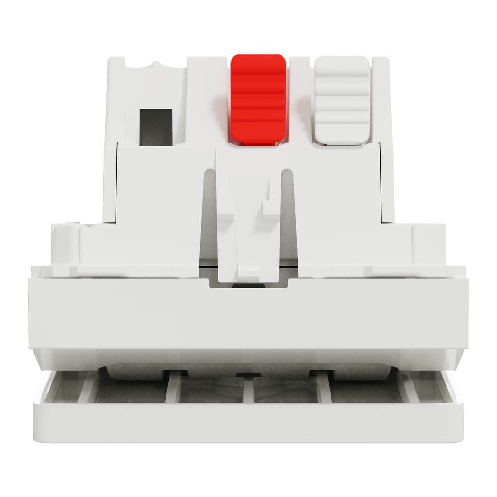 Schneider Electric Card Switch,1-pole 2-Way, 10A, 2 Modules, Screwless Terminals, Untreated, IP4X, White, New Unica
