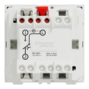 Schneider Electric Card Switch,1-pole 2-Way, 10A, 2 Modules, Screwless Terminals, Untreated, IP4X, White, New Unica