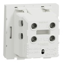 Schneider Electric Switch, Mechanism, 1-Pole 1-Way, 32A, 2 Modules, Screw Terminals, Untreated, IP4X, White New Unica