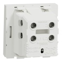 Schneider Electric Switch, Mechanism, 1-Pole 1-Way, 32A, 2 Modules, Screw Terminals, Untreated, IP4X, White New Unica