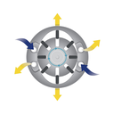 HAZET 1/2 inch (12.5 mm) Square ∙ Solid Twin Turbo Impact Wrench