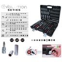 KSTools Socket Set 195 Pieces 1/4"+3/8"+1/2" Evolution Series