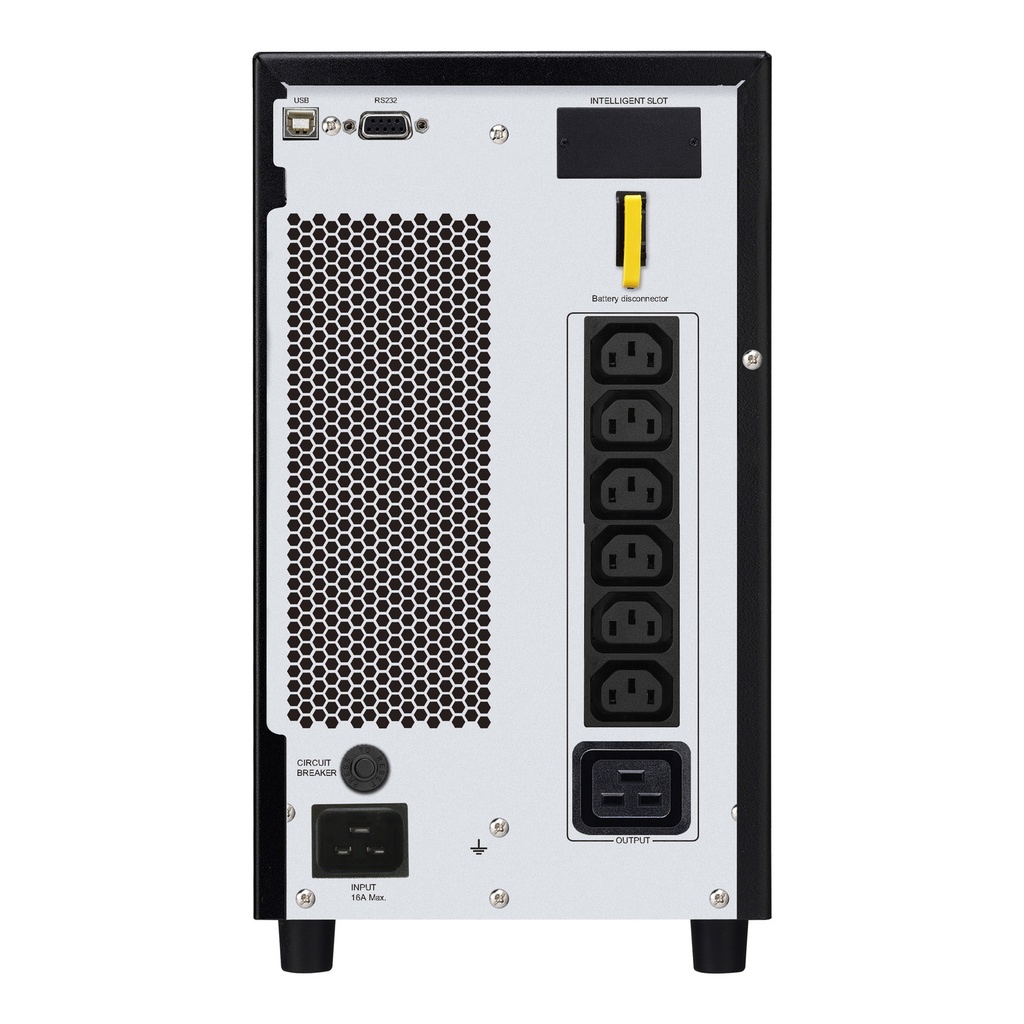 APC Easy UPS On-Line, 3kVA/2400W, Tower, 230V, 6x IEC C13 + 1x IEC C19 Outlets, Intelligent Card Slot, LCD 