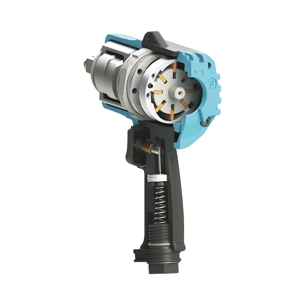 Hazet Solid Twin Turbo Impact Wrench 3/4 inch, 20 mm Square 4100 Nm. Powerful Twin Hammer Mechanism