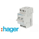 Hager SBN Series Modular Switch, Changeover, DIN Rail, DP3T, 440V, IP20