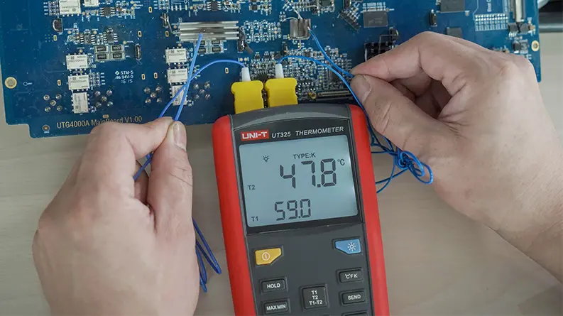 Uni-T Contact Type Thermometer With Thermocouple Temperature Probes