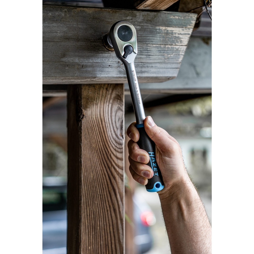 Hazet ¼ ~ ½ inch Square, Hollow - Outside Hexagon Traction Profile 47 Pieces