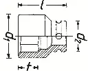 Hazet 3⁄4″ Impact Socket, Outside TORX® Profile ∙ E20 Square, Hollow, Outside TORX® Profile