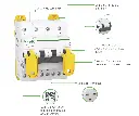 Schneider Electric Changeover Switch, Resi9, 2P, 63A, 230/240VAC.webp