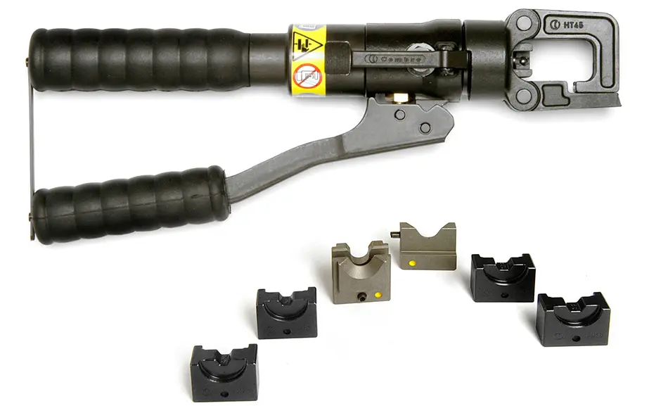 Cembre HT45 Hydraulic Crimping Tool For Low and High Voltage Cable lugs 5 Tons 50 kN