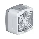 Legrand Plexo™ Surface Mounting Box Plexo IP 55, 1 Gang, With Membrane Glands, Grey