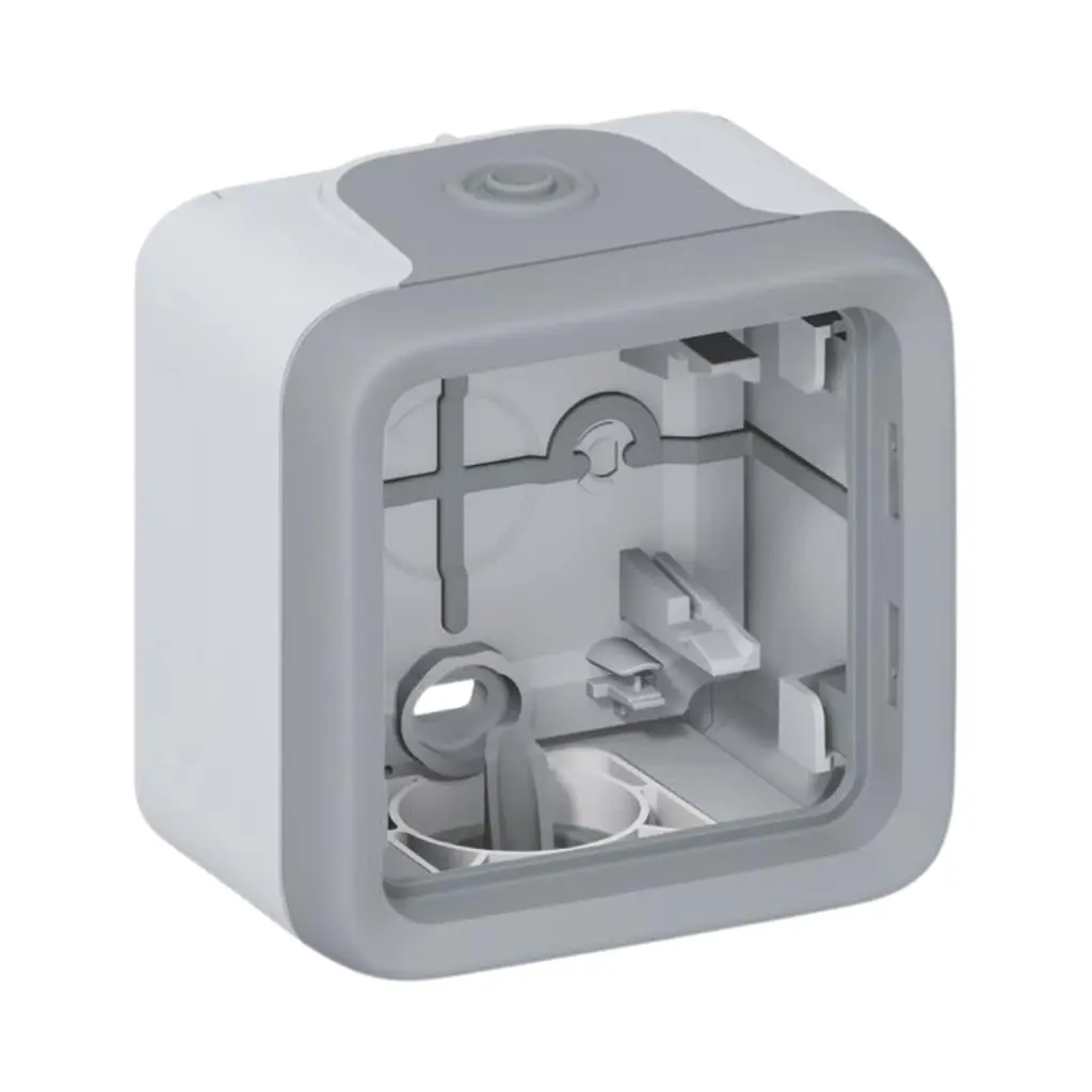 Legrand Plexo™ Surface Mounting Box Plexo IP 55, 1 Gang, With Membrane Glands, Grey