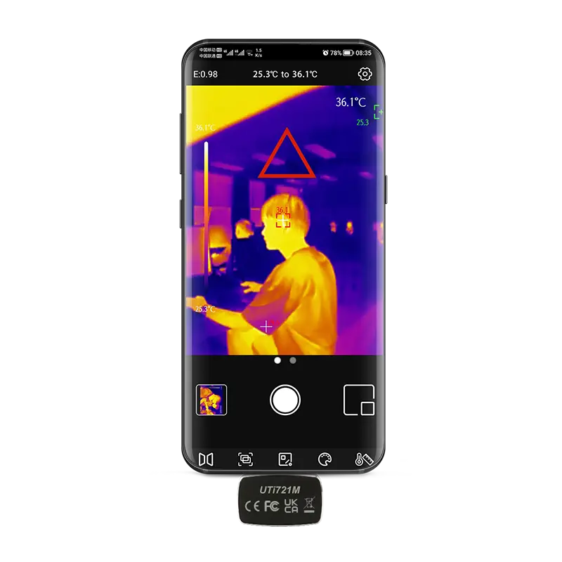 Uni-T Smartphone Thermal Camera Module For Android, Measurement Range -20℃ ~ 550℃