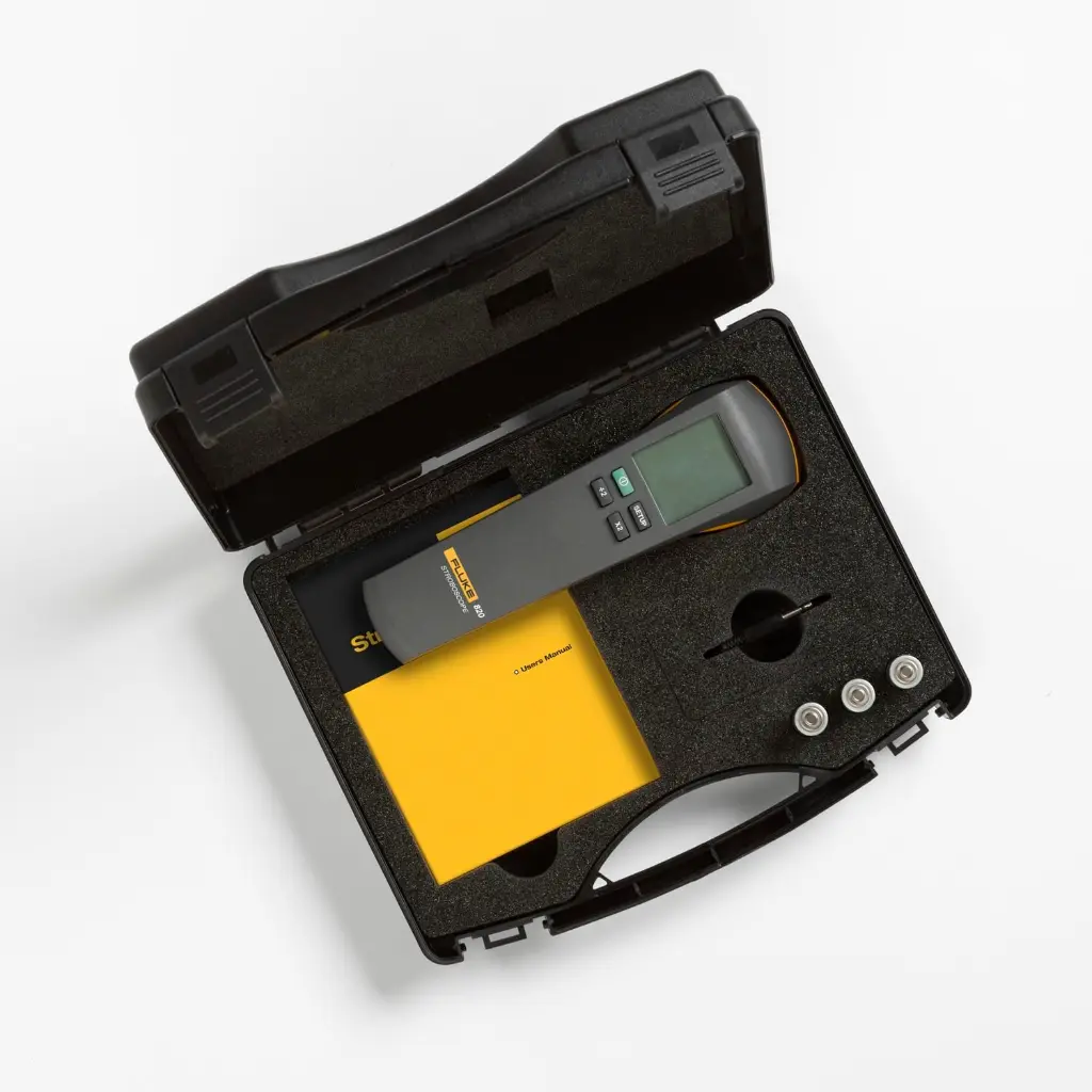 Fluke 820-2 LED Stroboscope, Non-Contact Rotating Speed, Tachometer