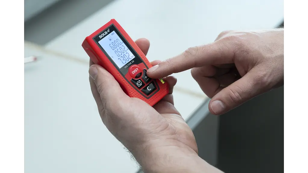 Sola Vector 50 Laser Distance Meter For Length, Area and Volume Measurement