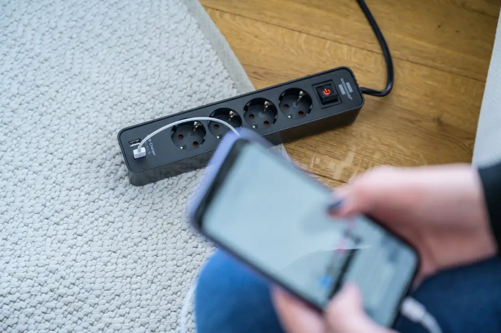 Brennenstuhl Ecolor Power Strip 4-Fold + 2 USB Charging Sockets (Power Strip USB With Switch and 1.5m Cable)