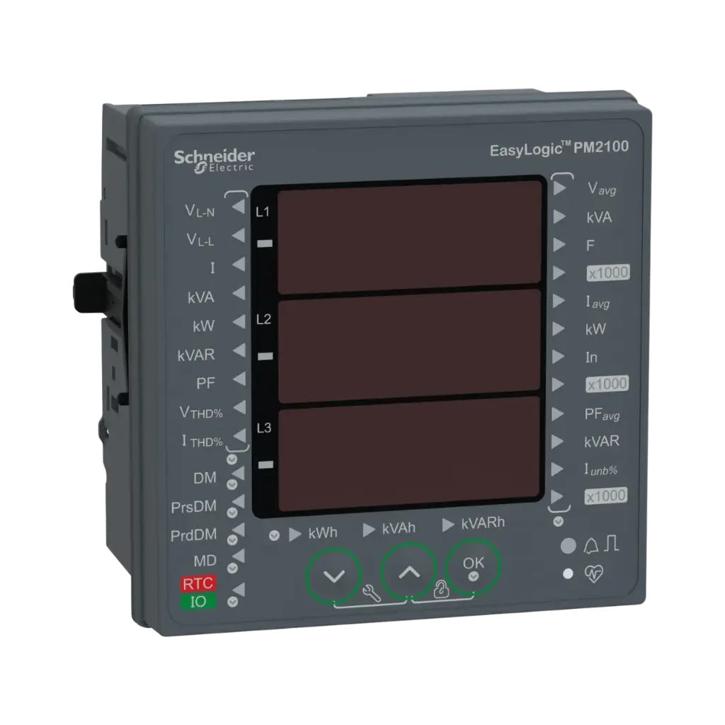 Schneider Electric EasyLogic PM2120 Power & Energy Meter Up To 15th H LED RS485 Class 1