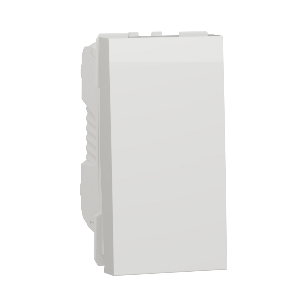 [NU316118] Schneider Electric Switch, Mechanism, 1-Pole 1-Way, 16AX, 1 Module, Screw Terminals, Untreated, IP4X, White New Unica