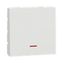 Schneider Electric Switch, Mechanism, 1-Pole 1-Way, 32A, 2 Modules, Screw Terminals, Untreated, IP4X, White New Unica