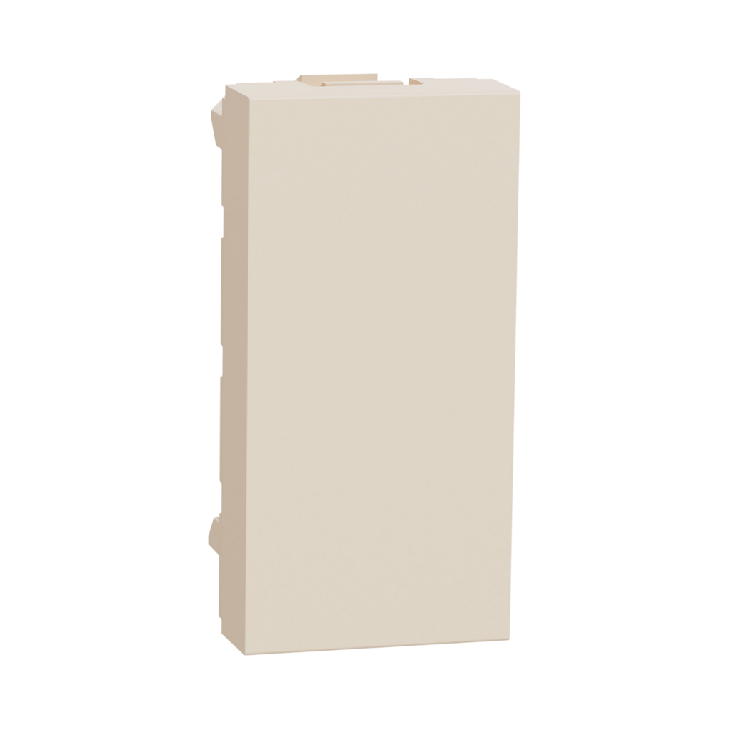 Schneider Electric Blind Cover, 1 Module, Beige New Unica