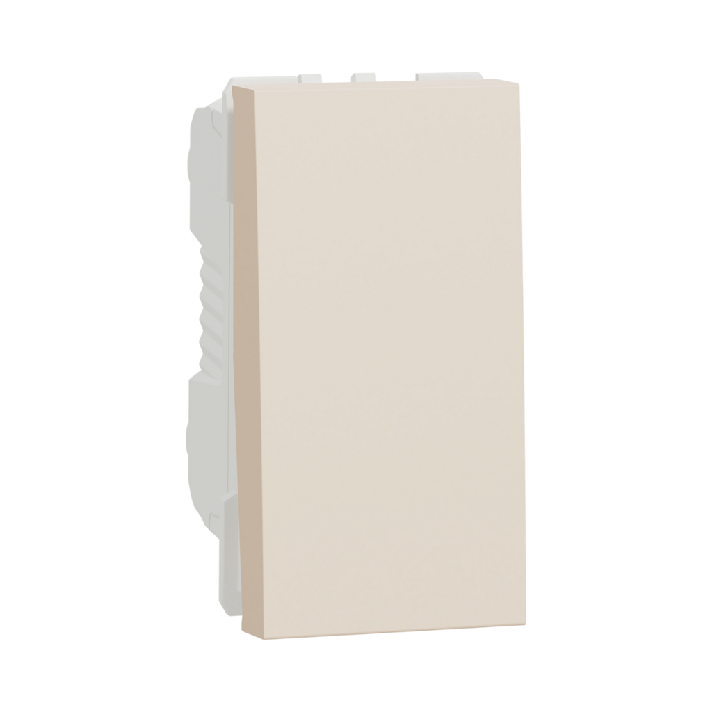 Schneider Electric Switch,1-Way, 10A, 1 Module, Beige New Unica