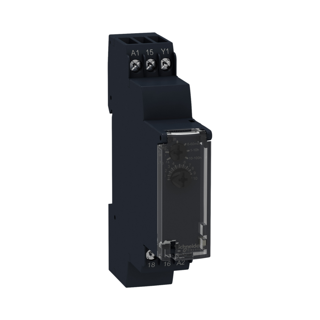 [RE17RAMU] Schneider Electric On-Delay Timing Relay - 1 s..100 h - 24..240 V AC - 1 OC