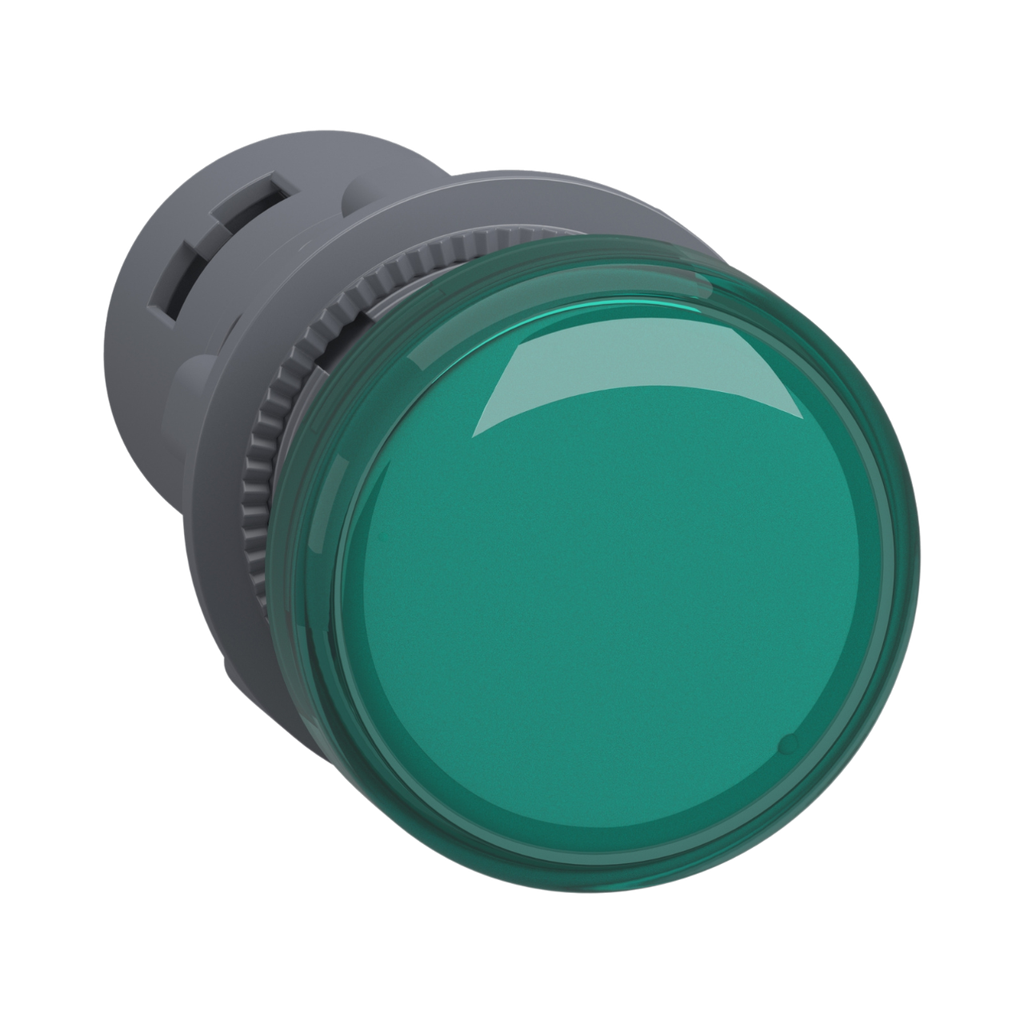 [XA2EVM3LC] Schneider Electric Round Pilot Light Ø 22 - Green - Integral LED - 220 V AC - Screw Clamp Terminals