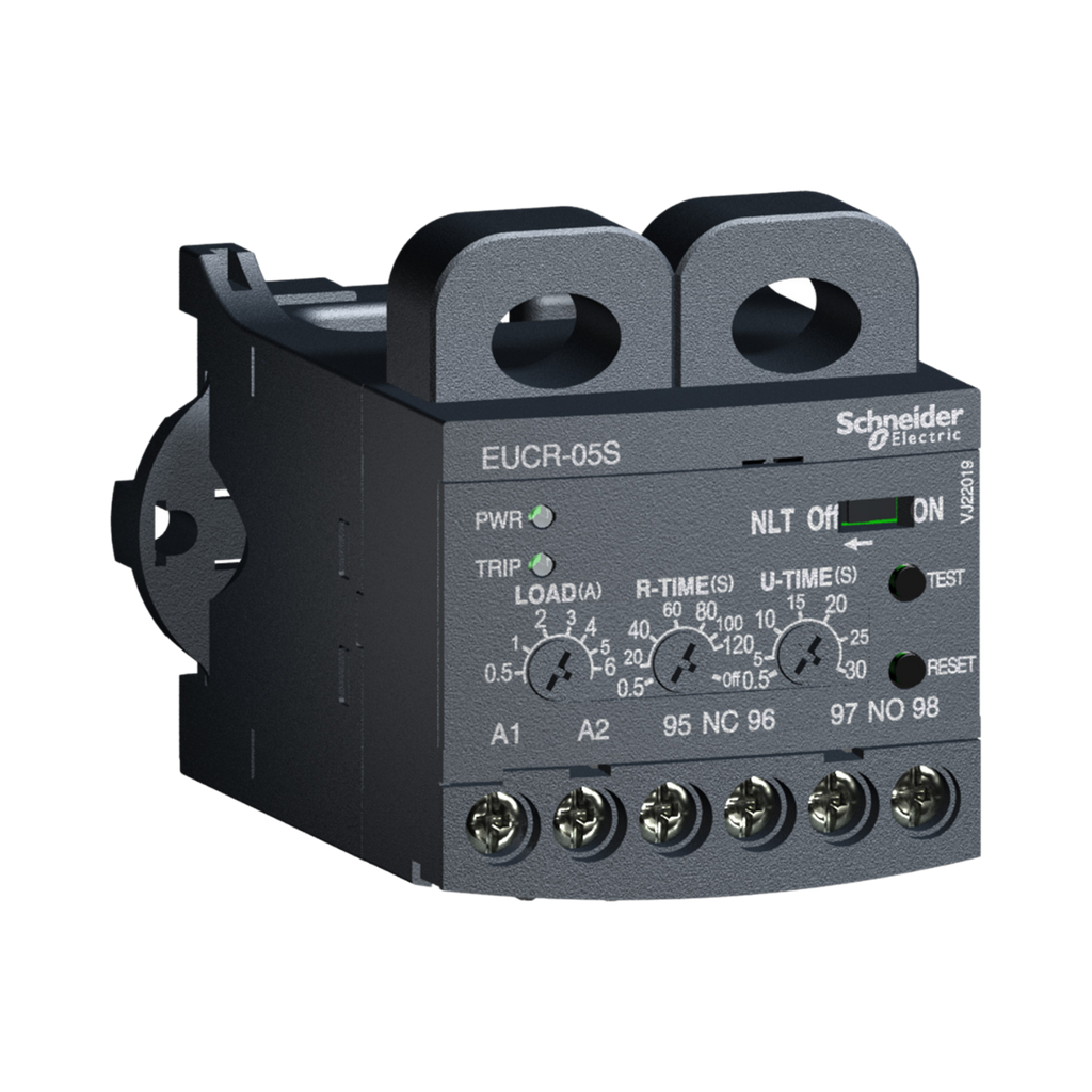 [EUCR-05S] Schneider Electric Electronic Undercurrent Relay, EOCR Digital, 0.5 to 6A, 24 to 240VAC/DC, Standard