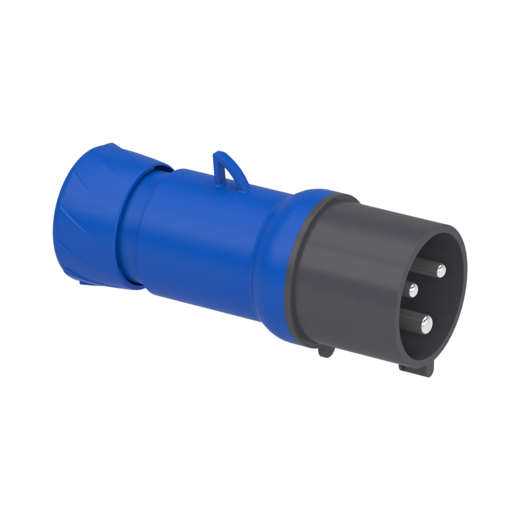 Schneider Electric PratiKa Wander Plug - Straight - 32 A - 2P + E - 200...250 V AC - IP44