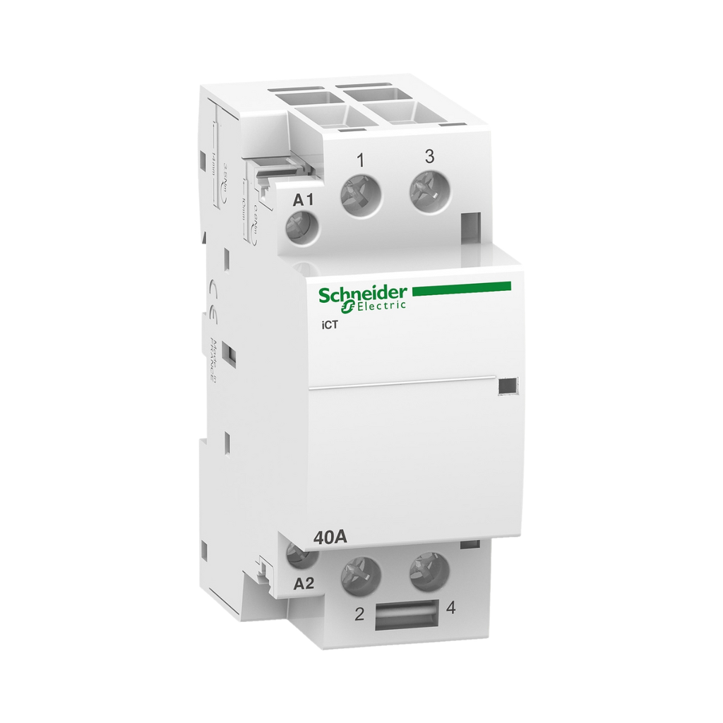 Schneider Electric Contactor iCT - 2 Poles - 2 NO - 40 A - 220..240 V AC