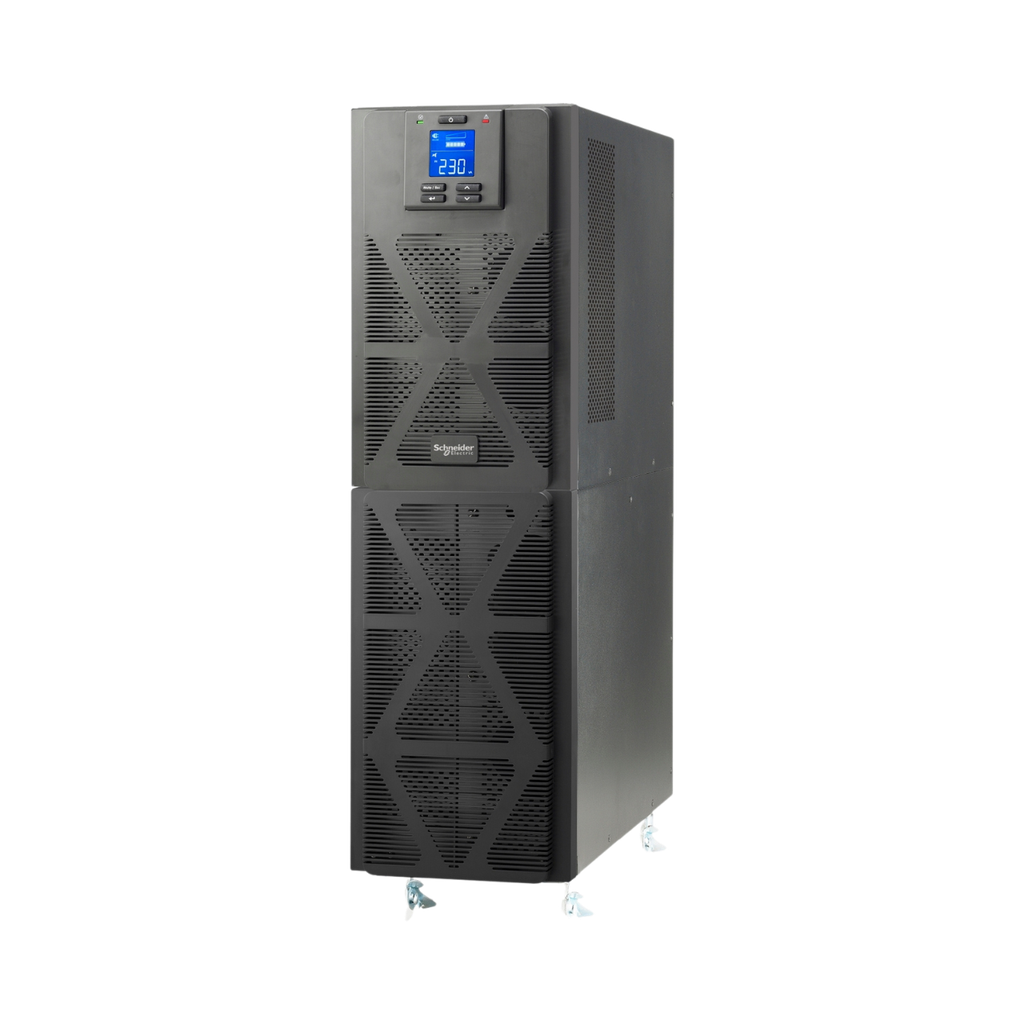 Schneider Electric Easy UPS 1 Ph On-Line, 6kVA/6kW, Tower, 230V, 1x Hard wire 3-Wire(1P+N+E) Outlet, Intelligent Card Slot, LCD