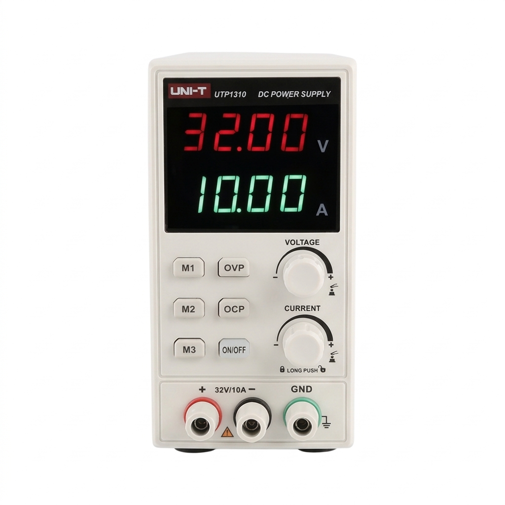 Uni-T High-Precision DC Power Supply 32V 10A Current Adjustable 4 Digits Display AC 110V/220V Voltage Regulator UT1310