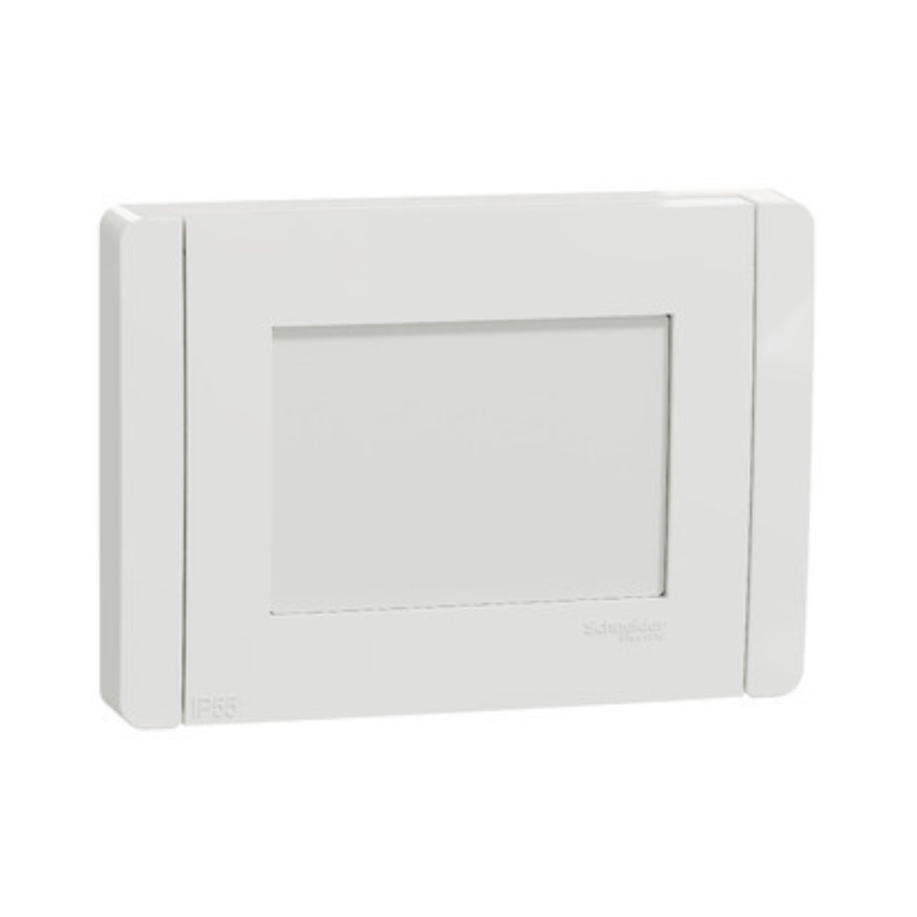 Schneider Electric Cover frame, New Unica, 1 gang, 3 modules, IP55, white 