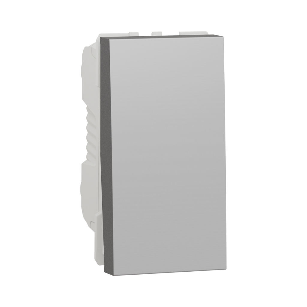 Schneider Electric Switch, New Unica, Mechanism, 1 Pole 2 Way, 16AX, 1 Module, Screw Terminals, Painted, IP4X, Aluminum 