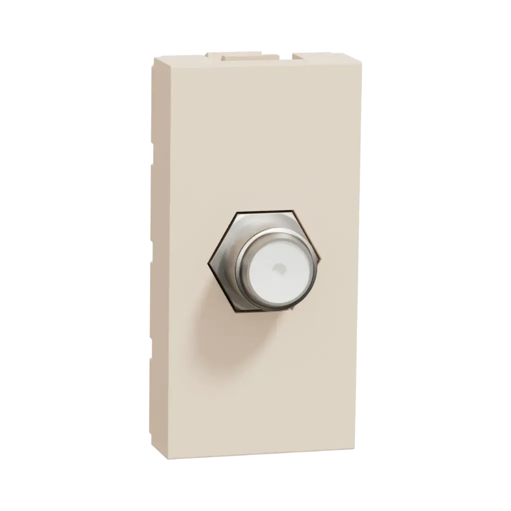 Schneider Electric TV Socket, New Unica, Mechanism, 1 Module, F-Type, IP2xC, Beige