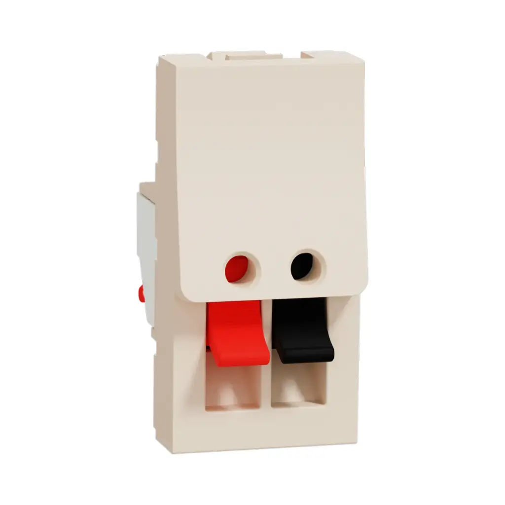 Schneider Electric Loudspeaker Socket, New Unica, 1 Module, Beige 