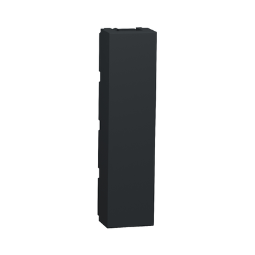 Schneider Electric New Unica - 2 x blind cover - 1/2 module - anthracite 