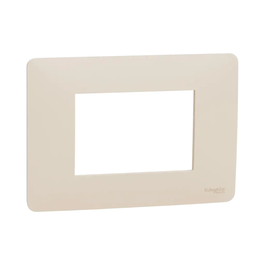 Schneider Electric Cover frame, New Unica, 1 Gang, 3 Modules, Beige 